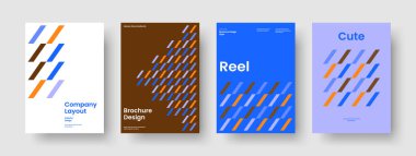 Yaratıcı Broşür Düzeni. Soyut Rapor Şablonu. İzole Kitap Kapağı Tasarımı. Poster. Pankart. El ilanı. Geçmişi. İş sunumu. Reklamcılık. Marka Kimliği. Günlük. Broşür. Dergi