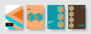 Modern İş Sunumu Tasarımı. İzole Kitap Kapağı Düzeni. Geometrik Broşür Şablonu. Poster. Geçmişi. Pankart. Rapor verin. El ilanı. Marka Kimliği. Portföy. Haber bülteni. Broşür. Günlük