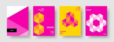 Geometrik Flyer Şablonu. Modern Broşür Planı. İzole Rapor Tasarımı. Geçmişi. Kitap kapağı. Pankart. Poster. İş sunumu. Günlük. Portföy. Reklamcılık. Broşür. El ilanı. Not Defteri