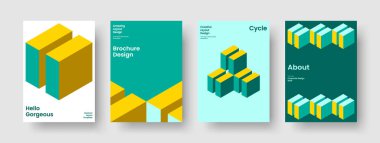 Yaratıcı İş Sunumu Tasarımı. İzole edilmiş Flyer düzeni. Modern Broşür Şablonu. Poster. Pankart. Rapor verin. Geçmişi. Kitap kapağı. Marka Kimliği. Broşür. Haber bülteni. Günlük. Not Defteri