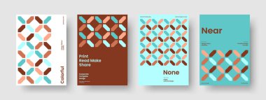 Geometrik Kitap Kapağı Şablonu. Yaratıcı Flyer Düzeni. İzole Arkaplan Tasarımı. Broşür. Rapor verin. Pankart. Poster. İş sunumu. Portföy. Haber bülteni. Reklamcılık. Katalog. Broşür