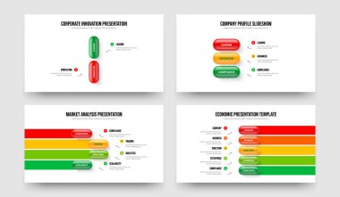 Yatırımcı Profili 2345 Adım Bilgi Çerçeve Şablonu Koleksiyonu. Pazarlama Önerisi 2-3-4-5 Element Diyagramı Sunum Düzeni Vektör Çizim Paketi.