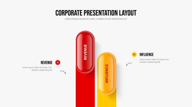 Modern İnovasyon 2 Seçenek Bilgi Sunum Şablonu. Reklam Teklif Çerçeve Tasarımı Vektör Resimleri. Görsel Strateji İki Adım Diyagram Slayt Gösterisi Tasarımı.