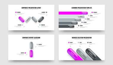Yaratıcı Giriş 4-5-2-3 Element Diyagram Slayt Gösterisi Vektör Çizim Paketi. Servis Profili 4523 Seçenek Bilgisel Çerçeve Şablonunu Ayarla.