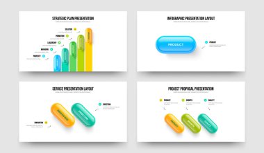 Sayısal Rapor 5123 Seçenek Bilgi Sunumu Tasarım Seti. Görsel Çözüm Beş Bir İki Üç Eleman Diyagramı Çerçeve Şablonu Vektör Resimleme Paketi.
