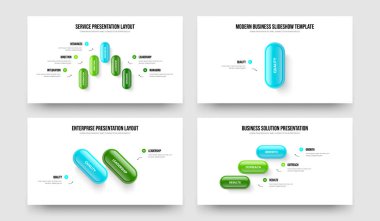 Yaratıcı Genel Bakış 5123 Seçenek Diyagramı Sunum Düzeni Koleksiyonu. Piyasa Görselleştirme Beş Bir İki Üç Element Bilgi Slaytı Şablonu Vektör Çizim Paketi.
