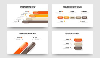 Pazarlama Gözlemleme Dört Beş İki Üç Seçenek Diyagramı Sunum Düzeni Vektör İllüstrasyon Koleksiyonu. Yatırımcı Geliştirme 4523 Element Bilgi Çerçeve Şablonu Paketi.