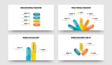 Pazarlama Geliştirme 4-5-2-3 Element Diyagramı Sunum Şablonu Vektör Resimleri Koleksiyonu. Servis Görselleştirme 4523 Seçenek Bilgisel Slayt Gösterisi Tasarımı.