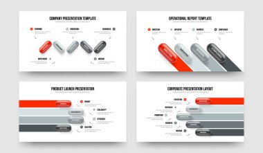 Servis Giriş 5445 Seçenek Bilgisel Sunum Düzeni Ayarlandı. Ürün Performansı Beş Dört Beş Element Diyagram Slayt Şablonu Vektör Çizim Koleksiyonu.