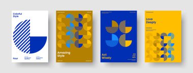 Soyut Rapor Şablonu. Modern İş Sunumu Mizanpajı. İzole Poster Tasarımı. Broşür. El ilanı. Geçmişi. Pankart. Kitap kapağı. Broşür. Dergi. Katalog. Reklamcılık. Haber bülteni