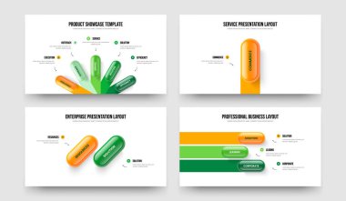 Profesyonel Planlama 5123 Adım Diyagram Sunum Tasarım Paketi. Ürün Bilgilendirme Beş Bir İki Üç Element Bilgi Slayt Gösterisi Vektör Çizim Koleksiyonu.