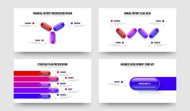 Şirket Stratejisi 3451 Seçenek Bilgilendirme Şablonu Ayarlandı. Satış Raporu Üç Dört Beş Adım Diyagram Kaydırak Tasarım Vektörü Resimleme Koleksiyonu.