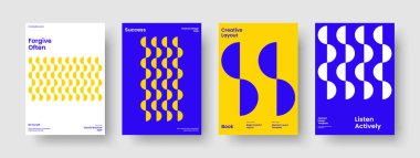 Yaratıcı İş Sunum Şablonu. Modern Kitap Kapağı Düzeni. İzole Flyer Tasarımı. Rapor verin. Geçmişi. Poster. Pankart. Broşür. Broşür. Marka Kimliği. Reklamcılık. Portföy. Katalog