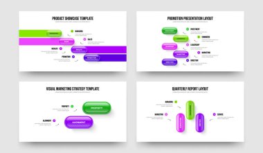 Görsel Rapor 4523 Element Diyagramı Çerçeve Düzeni Ayarlandı. Sayısal Planlama Dört Beş İki Üç Seçenek Slayt Gösterisi Tasarım Vektörü İllüstrasyon Koleksiyonu.