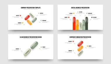 İş icadı 4523 Adım Diyagram Sunum Tasarım Paketi. Sayısal Fırlatma Dört Beş İki Üç Seçenek Bilgiler Şablon Vektör İllüstrasyon Ayarları.