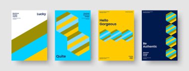 Geometrik Broşür Düzeni. Yaratıcı Rapor Şablonu. Modern İş Sunumu Tasarımı. El ilanı. Geçmişi. Kitap kapağı. Poster. Pankart. Dergi. Broşür. Not defteri. Haber bülteni. Marka Kimliği