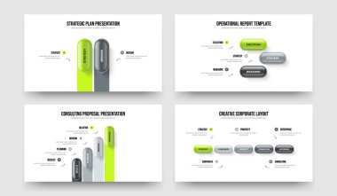 Business Showcase 2-3-4-5 Element Bilgi Şablonu Şablon Resimleri Koleksiyonu. Şirket Brifingi 2345 Adım Diyagram Slayt Gösterisi Tasarım Seti.