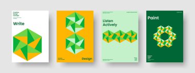 Yaratıcı Kitap Kapağı Şablonu. Soyut İş Sunumu Tasarımı. Geometrik Broşür Düzeni. Rapor verin. El ilanı. Geçmişi. Poster. Pankart. Broşür. El ilanı. Not defteri. Haber bülteni. Katalog