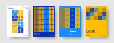 Geometrik Flyer düzeni. Soyut Kitap Kapağı Şablonu. İzole edilmiş İş Sunumu Tasarımı. Pankart. Geçmişi. Broşür. Rapor verin. Poster. Dergi. Katalog. Marka Kimliği. El ilanı. Broşür