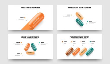 Yatırımcı Buluşu Bir İki Üç Dört Adım Bilgi Kaydırma Şablon Resimleri Koleksiyonu. Profesyonel Brifing 1234 Seçenek Diyagramı Çerçeve Tasarımı Paketi.