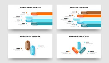 Profesyonel Çözüm 4523 Adım Tanıtım Tasarım Koleksiyonu. Modern Strateji Dört Beş İki Üç Seçenek Çerçeve Şablon Vektör Resimleme Paketi.