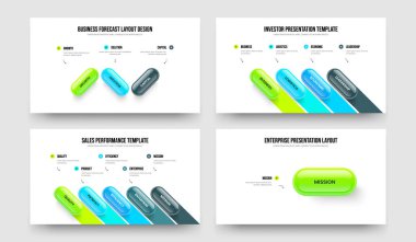 Şirket Profili 3451 Seçenek Slayt Düzeni Koleksiyonu. Pazarlama Büyümesi Üç Dört Beş Adım Bilgileri Sunum Şablonu Vektör İllüzyonu Ayarları.