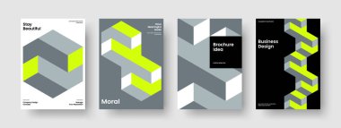 Soyut Arkaplan Şablonu. Yaratıcı İş Sunumu Modeli. İzole Broşür Tasarımı. Pankart. El ilanı. Rapor verin. Poster. Kitap kapağı. Not defteri. Broşür. Günlük. Portföy. Reklamcılık