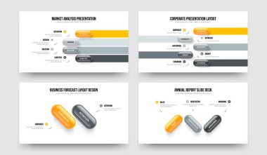 Reklam Raporu Dört Beş İki Üç Seçenek Slayt Şovu Slayt Tasarım Vektörü İllüstrasyon Seti. Satışlar Giriş 4523 Adım Bilgi Kaydırma Şablonu Koleksiyonu.