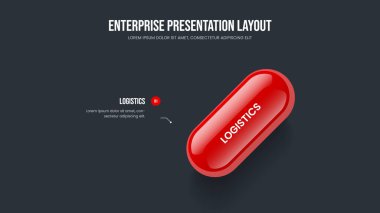 Ürün Giriş Bir Adım Diyagram Çerçeve Tasarımı. Mali Portföy Slayt Gösterisi Şablonu Vektör İllüstrasyonu. İş Raporu 1 Element Bilgisel Sunum Düzeni.