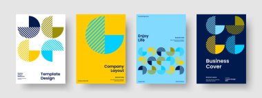Geometrik İş Sunumu Tasarımı. Soyut Banner Düzeni. Yaratıcı Flyer Şablonu. Rapor verin. Geçmişi. Kitap kapağı. Broşür. Poster. Reklamcılık. Broşür. Günlük. Haber bülteni. Dergi
