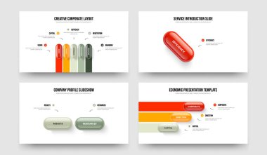 Finansal Görselleştirme Beş Bir İki Üç Adım Diyagram Kaydırma Düzeni Vektör Resimleri Paketi. Profil 5123 Seçenek Bilgilendirme Sunum Şablonu Koleksiyonu.