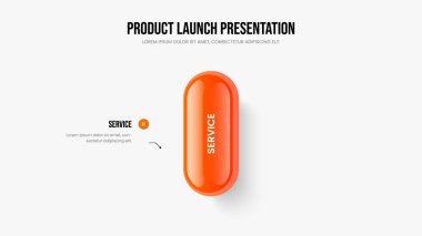 İş Teklifi 1 Adım Bilgi Slayt Gösterisi Şablonu. Finansal Brifing Bir Element Diyagramı Sunum Düzeni. Kurumsal Planlama Slaytı Tasarım Vektörü İllüstrasyonu.