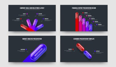 Pazarlama Performansı 4512 Seçenek Diyagram Sunum Tasarımı Koleksiyonu. Finansal Fırlatma Dört Beş Bir İki Element Bilgi Kaydırma Şablon Resimleri Paketi.