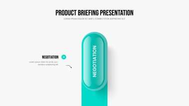 İç görü Slayt Gösterisi Şablon İllüstrasyonu Projesi. Servis Brifingi Bir Seçenek Bilgilendirme Sunum Düzeni. Satış Gösterisi 1 Adım Diyagram Kaydırma Tasarımı.