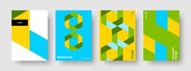 Yaratıcı İş Sunumu Tasarımı. Geometrik Poster Şablonu. Modern Kitap Kapağı Düzeni. Rapor verin. Pankart. Geçmişi. El ilanı. Broşür. Broşür. El ilanı. Reklamcılık. Dergi. Günlük. Not Defteri