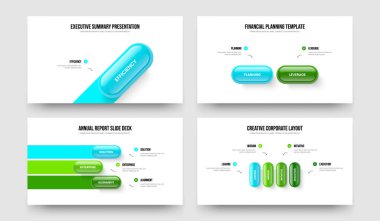 Profesyonel Görselleştirme 1234 Element Diyagramı Sunum Düzeni Paketi. Kurumsal Büyüme Bir İki Üç Dört Seçenek Bilgi Kaydırma Şablonu Resmetme Kümesi.