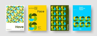 İzole Flyer Tasarımı. Geometrik Poster Şablonu. Yaratıcı Arkaplan Düzeni. Broşür. İş sunumu. Rapor verin. Kitap kapağı. Pankart. Haber bülteni. Katalog. Reklamcılık. Portföy. Dergi