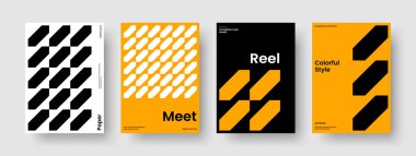 Yaratıcı İş Sunumu Tasarımı. Geometrik Arkaplan Düzeni. Soyut Broşür Şablonu. Pankart. Poster. Rapor verin. Kitap kapağı. El ilanı. El ilanı. Portföy. Reklamcılık. Broşür. Haber bülteni