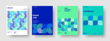 Geometrik Rapor Şablonu. Yaratıcı Arka plan Tasarımı. Soyut Flyer Düzeni. Pankart. Kitap kapağı. İş sunumu. Broşür. Poster. Katalog. Not defteri. Dergi. El ilanı. Haber bülteni