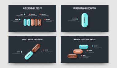 Proje Şov Beş Bir İki Üç Element Bilgi Sunumu Vektör İllüstrasyon Koleksiyonu. Ürün Geliştirme 5133 Adım Diyagram Çerçeve Tasarımı Paketi.