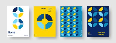 İzole edilmiş Banner Şablonu. Geometrik İş Sunumu Tasarımı. Yaratıcı Arkaplan Düzeni. Poster. El ilanı. Broşür. Kitap kapağı. Rapor verin. Marka Kimliği. Katalog. Dergi. Not defteri. Broşür