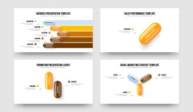 Şirket Genel Görünümü Beş Bir İki Üç Element Bilgi Çerçeve Tasarımı Vektör Resimleri Paketi. Ürün İncelemesi 5123 Seçenek Diyagramı Sunum Şablonu Ayarlandı.