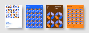 Soyut Broşür Şablonu. Geometrik Bayrak Tasarımı. Yaratıcı Arkaplan Düzeni. Kitap kapağı. Poster. El ilanı. İş sunumu. Rapor verin. Haber bülteni. Not defteri. Broşür. El ilanı. Marka Kimliği