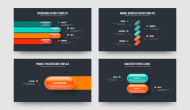 Yatırımcı Giriş 4-5-1-2 Element Bilgi Kaydırma Düzeni Vektör Çizimi Paketi. Ürün Analizi 4512 Adım Diyagramı Sunum Tasarımı.