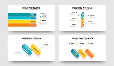 Pazar Önerisi 4523 Element Diyagramı Çerçeve Düzeni Koleksiyonu. Finansal Hava Durumu Dört Beş İki Üç Seçenek Bilgi Kaydırağı Tasarım Vektörü Çizim Paketi.
