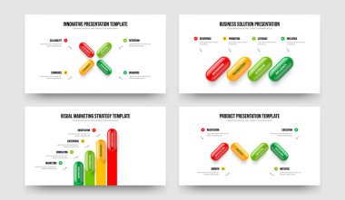 Finansal Plan 4144 Element Diyagram Çerçeve Tasarım Koleksiyonu. Danışmanlık İçgörü 4-4-4 Seçenek Bilgi Kaydırma Düzeni Vektör Çizim Paketi.