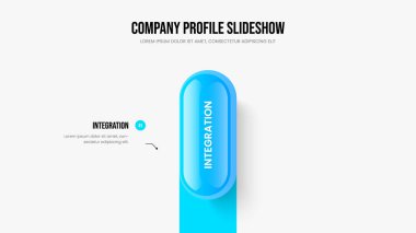 Yatırımcı Fırlatma Çerçeve Tasarım Vektörü İllüstrasyonu. Dijital Brifing Bir Adım Diyagram Sunum Şablonu. Finansal Çözüm 1 Seçenek Bilgisel Slayt Düzeni.