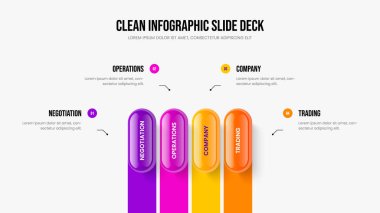 Görsel Strateji 4 Seçenek Diyagram Kaydırma Tasarımı. İş Genel Görünümü Slayt Gösterisi Şablon Resimleri. Profesyonel Büyüme Dört Element Bilgisel Çerçeve Düzeni.
