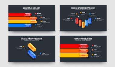 Kurumsal Geliştirme 4-5-2-3 Basamaklı Infographic Frame Design Vector Illustration Collection. Görsel Danışmanlık 4523 Seçenek Diyagramı Sunum Düzeni Ayarları.