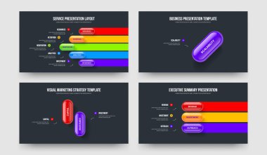 Şirket Performansı 5123 Basamak Diyagram Çerçeve Tasarımı Seti. Hizmet Büyümesi Beş Bir İki Üç Seçenek Bilgileri Sunum Şablonu Çizim Paketi.